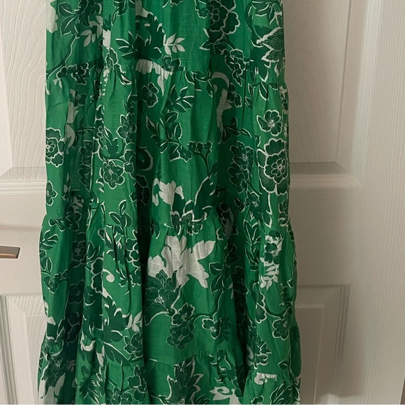 Anthropologie Kelly green maxi sun dress floral boho beach preppy NWT - Picture 6 of 15